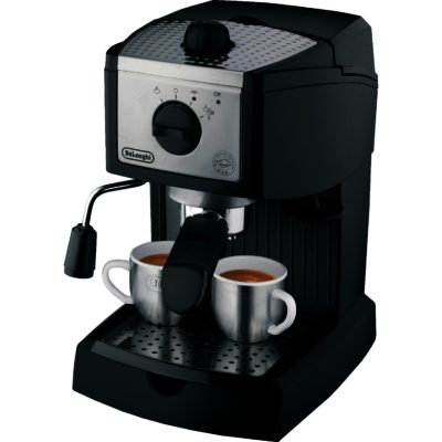 Delonghi EC156 Pump Espresso & Cappuccino Machine in Black & Silver